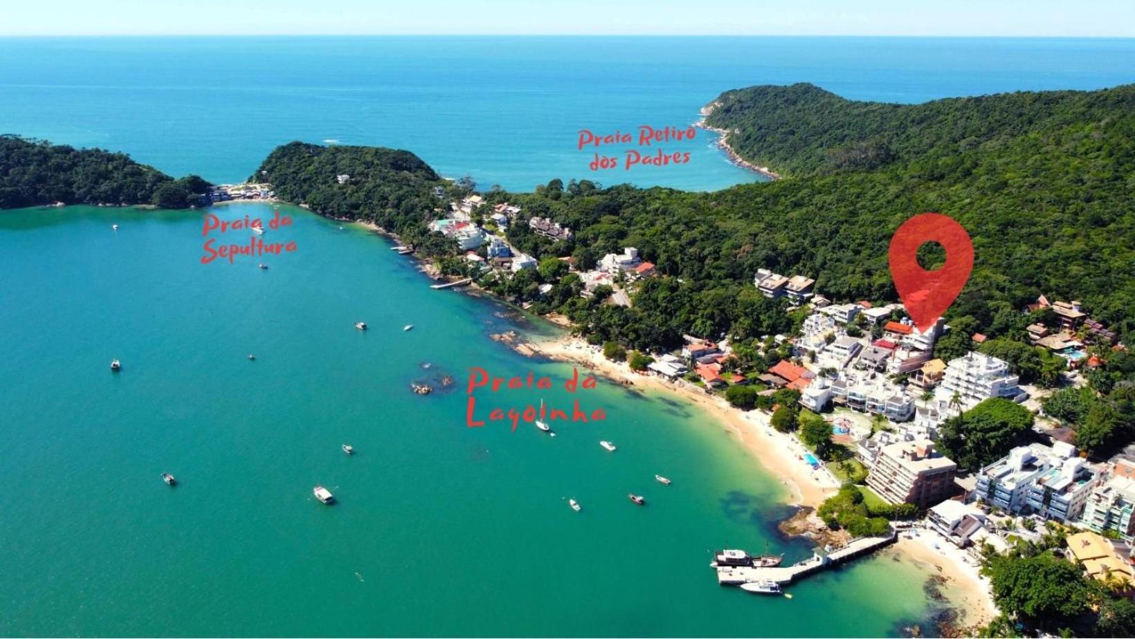 1080 - Apartamento Com Vista Para O Mar Em Bombinhas Buitenkant foto