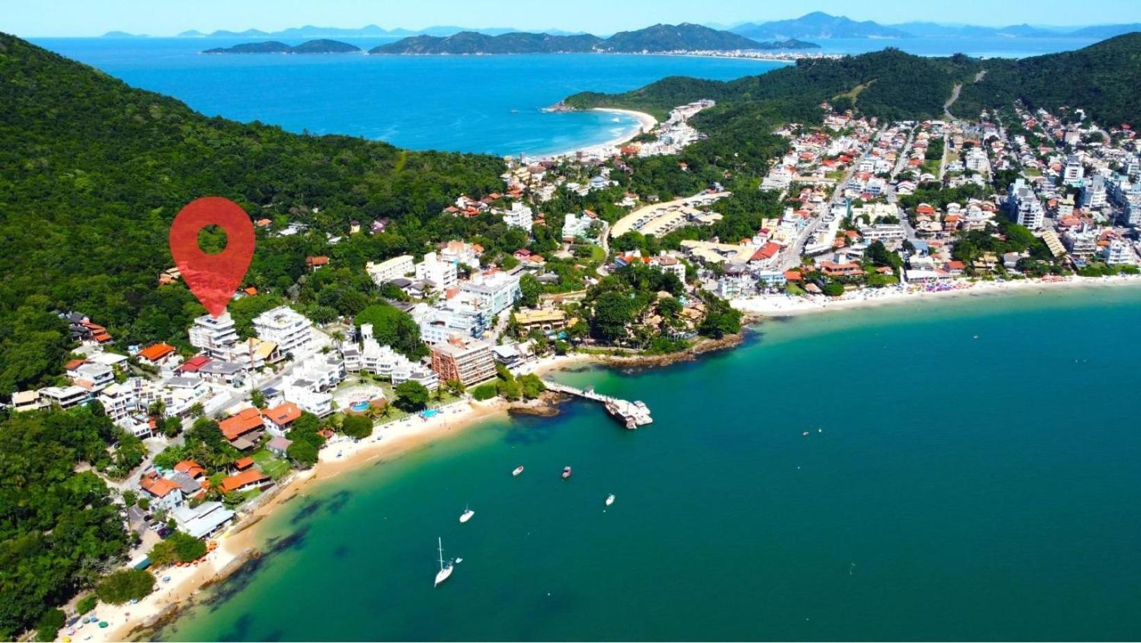 1080 - Apartamento Com Vista Para O Mar Em Bombinhas Buitenkant foto