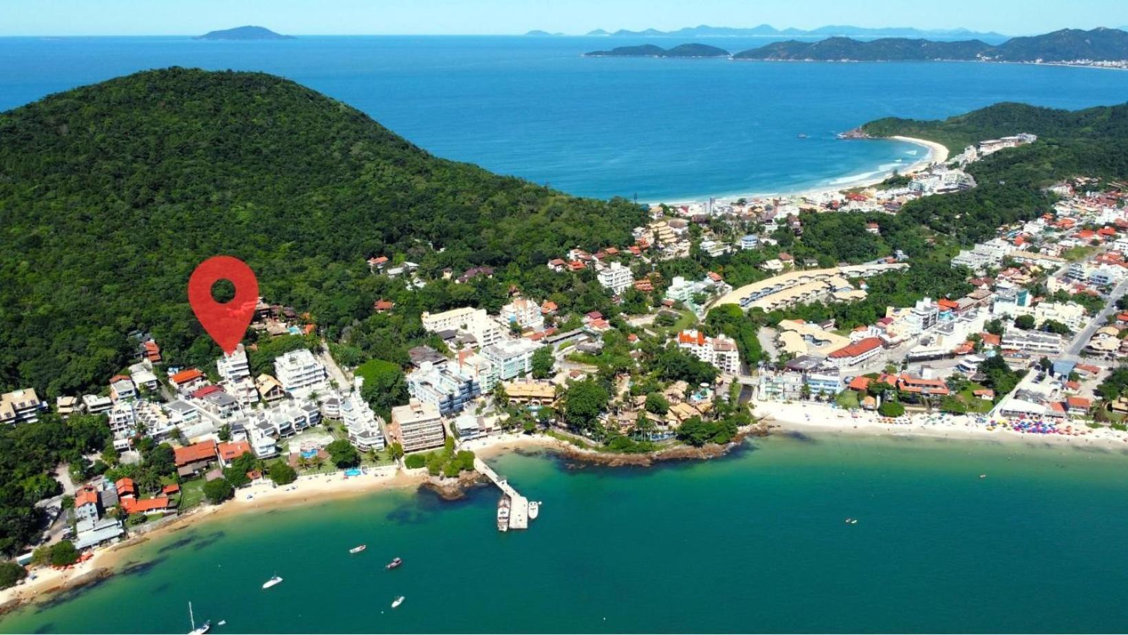 1080 - Apartamento Com Vista Para O Mar Em Bombinhas Buitenkant foto